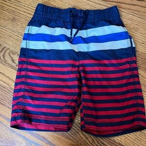 Boys red, white, and blue Swim Trunks from Gap Kids, size small (6/7).